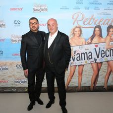 Dan Budulus, producatorul filmului, si Petre Nastase