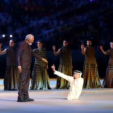 Campionatului Mondial de Fotbal din Qatar. Deschiderea oficială cu Morgan Freeman și Ghanim Al Muftah. 