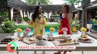 Răsfăț culinar într-un decor floral