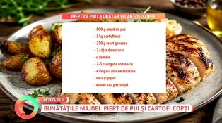 Bunătățile Majdei: piept de pui și cartofi copți