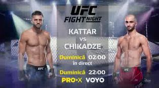 UFC Fight Night: Kattar vs. Chikadze - 16 ian. 2022