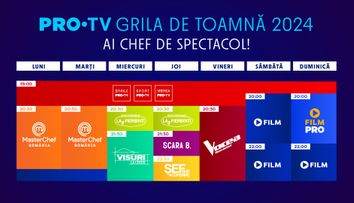 PRO TV anunță grila de toamnă! Când încep cele mai așteptate show-uri: ”Televiziunea intră într-o nouă eră”