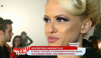 Trista, dar cu zambetul pe buze. Anda Adam face <span style=