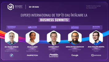 Speakeri mondiali de top, prezenți la cele cinci summituri de business organizate în cadrul Bucharest Tech Week