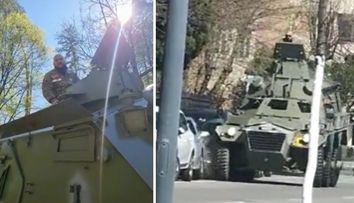 Dani Mocanu, accident în Râmnicu Vâlcea cu un blindat istoric britanic