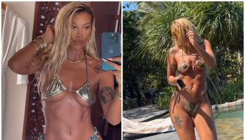 Ema Uta, trup de zeiță într-un costum de baie prea mic pentru formele ei. Cum a dansat la plajă în fața logodnicului