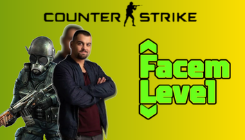 Facem Level - episodul 6: George Piștereanu față în față cu Counter-Strike 1.6. Cum s-a descurcat actorul la acest joc