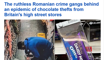 Ciocolată de 3 lire ținută în cutii de plexiglas. Hoții români dau teroare în supermarketurile britanice, potrivit presei locale: fură dulciuri de sute de mii de lire
