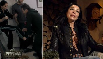 Un singur picior între iubire și...bătaie. Brigitte îl lovește pe Pastramă, spre deliciul, dar și spaima fermierilor