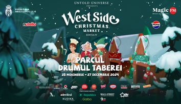 “WEST SIDE CHRISTMAS MARKET’’, organizat de UNTOLD UNIVERSE, se deschide oficial pe 28 noiembrie, fiind primul târg de Crăciun care se deschide în București