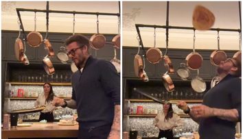David Beckham, video viral pe Instagram! Cum jonglează fostul fotbalist cu clătitele
