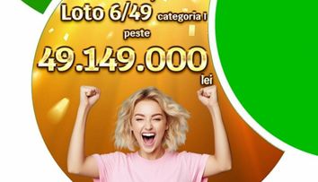 Cine este marele câștigător al premiului LOTO 6/49, în valoare de 9,66 milioane de euro. A dat pe bilet 12,5 lei