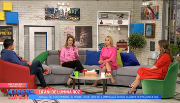 VIDEO Lumina roz, un simbol al luptei impotriva cancerului