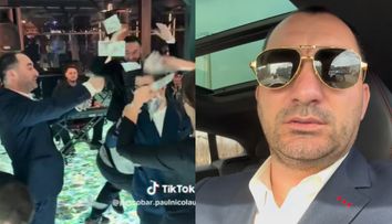 Câți bani a dat Pescobar la lăutari, în ziua în care fiului lui a împlinit un an. Gianina i-a luat teancul de bani din mână și a început să arunce bancnotele în aer: „Fără număr, fără număr”