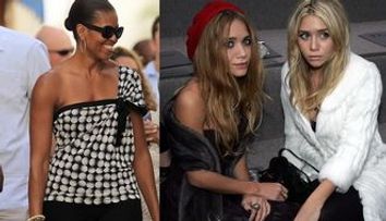 Mary-Kate si Ashley Olsen vor sa o imbrace pe Michelle Obama