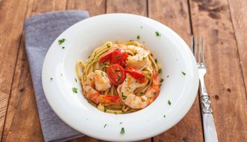 Rețetă MasterChef: Spaghete cu creveți și roșii