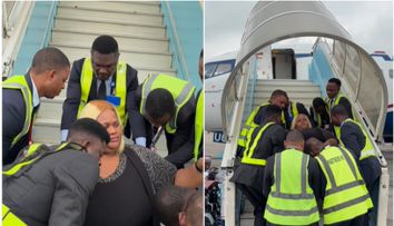 Are nevoie de o armată de oameni să o urce în avion. Femeia care trece printr-un calvar de fiecare dată când călătorește: ce a pățit în copilărie