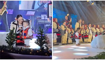 Vlăduța Lupău, pentru prima oară pe scenă alături de fiul ei, Iair! Imaginile care au topit inimile internauților: „A fost senzația spectacolului!”