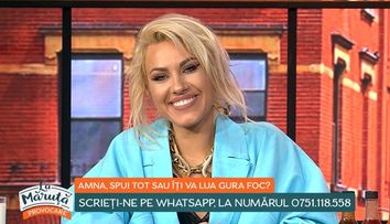 Amna a acceptat provocarea sosurilor iuți. Cum s-a descurcat artista