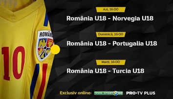 protvplus.ro și sport.ro vor transmite în exclusivitate meciurile României U18 de la turneul de pregătire din Spania!