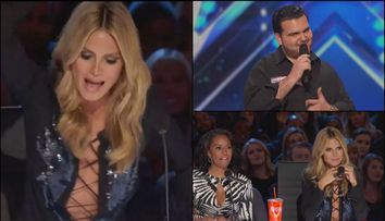 A urcat pe scena, a flirtat cu Heidi Klum si a cantat. Cum a reactionat vedeta la finalul momentului si ce i-a spus concurentului 