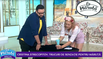 VIDEO Cristina Strecopitov, trucuri de senzație pentru Cătălin Măruță