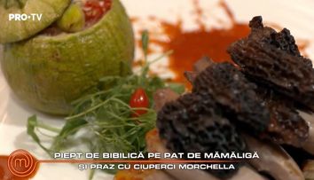 Rețetă Panzani - Piept de bibilică pe pat de mămăligă