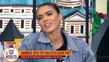 Karmen, la sosurile picante ale lui Măruță, la puțin timp după ce și-a anunțat divorțul