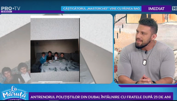 VIDEO Antrenorul polițiștilor din Dubai, întâlnire cu fratele după 23 de ani