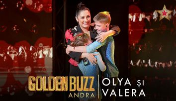 Românii au talent 2023: Olya și Valera, Golden Buzz-ul Andrei. La o vârstă fragedă au arătat o performanță la care puțini adulți reușesc să ajungă 