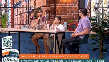Anna Lesko și fiul ei Adam, interviu-fulger La Măruță