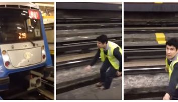 Conductorul de metrou a oprit trenul brusc. Gestul pe care l-a facut apoi l-a transformat intr-un erou