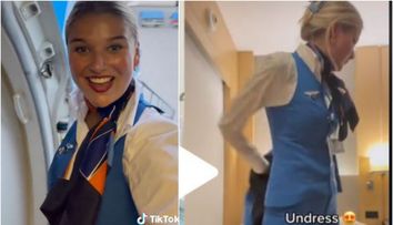 Dezvăluirile unei stewardese. Clipul în care arată ce face în camera de hotel, viral pe TikTok