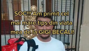 Gigi Becali, bacșiș enorm pentru un livrator! Câți bani i-a oferit