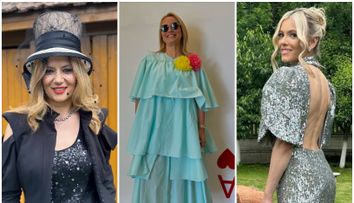 Cele mai spectaculoase ținute de la nunta Roxanei Hulpe. Cum s-au îmbrăcat Andreea Esca și nașa Andreea Ibacka