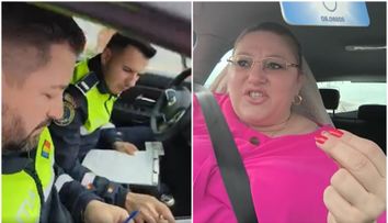 Imaginile șocante cu Diana Șoșoacă, după ce a fost prinsă conducând cu 110 km/h pe un drum cu limita maximă de 40 km VIDEO