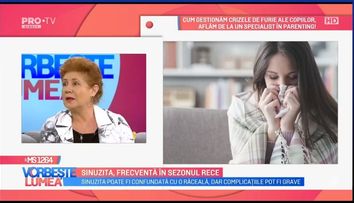 VIDEO Sinuzita, frecventă în sezonul rece