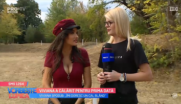 VIDEO Viviana a călărit pentru prima dată