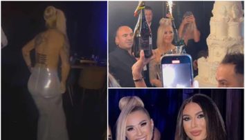 Anamaria Prodan, ca o regină de ziua ei. Imagini de la petrecerea opulentă: i s-a cântat imnul Champions League în loc de “La mulți ani!”