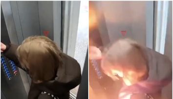 Clipe de groază pentru o femeie, după ce bateria portabilă pentru telefon a explodat și a luat foc! Momentul, surprins pe camerele de supraveghere