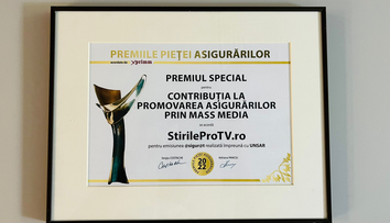 StirileProTV.ro, premiat pentru educație financiară datorită emisiunii @sigur@t