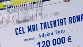 Cati bani ii ia statul lui Adrian Tutu, castigatorul premiului de 120.000 euro de la 