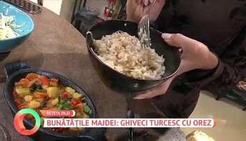 Ghiveci turcesc cu orez, rețeta pregătită de Majda la Vorbește Lumea. Preparatul e plin de gust și poate să fie și de POST