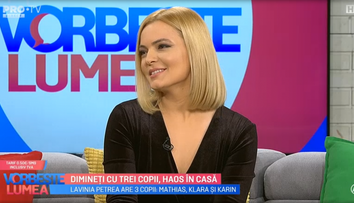 VIDEO Cum își împarte timpul Lavinia Petrea pentru a își crește copiii
