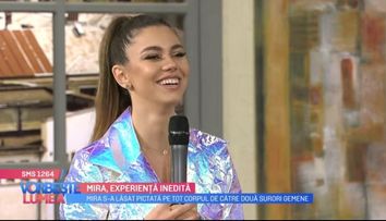 Mira, experiență inedită la filmările videoclipului 