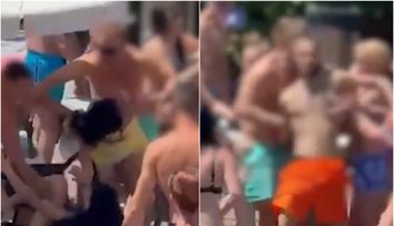 Bătaie generală într-o stațiune frecventată de români! Zeci de turiști s-au luat la pumni și s-au călcat în picioare din cauza unui șezlong. Momentul, surprins pe camere de martori