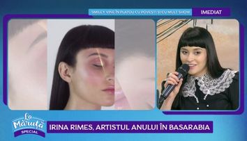 VIDEO Irina Rimes a fost desemnată artistul anului în Basarabia