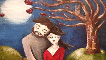 Premonitie stranie. Ce a pictat o artista in acest tablou, fara sa stie