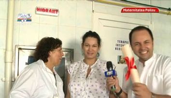 Doamna Bamboi s-a dus sa o viziteze la maternitatea Polizu pe Nicoleta Luciu