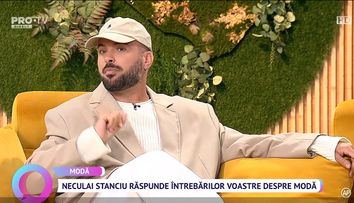 Neculai Stanciu răspunde întrebărilor voastre despre modă